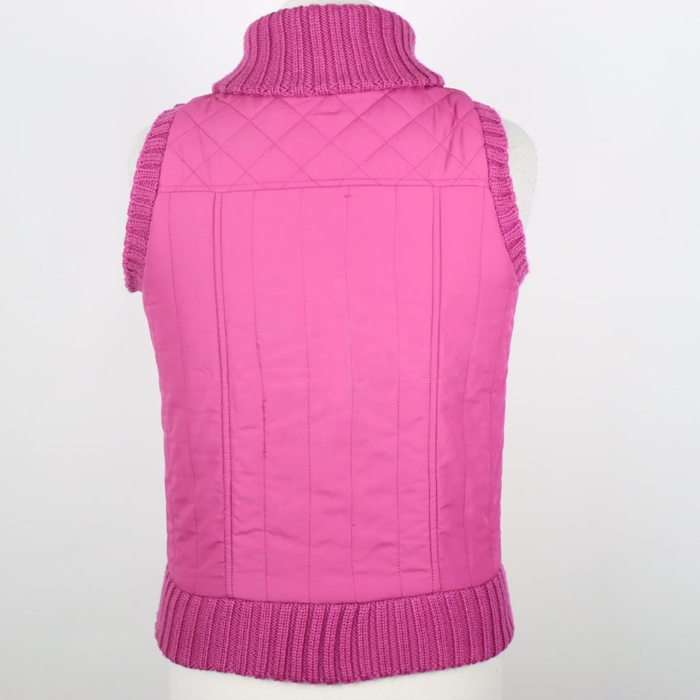 BCBG Max Azria Womens XS Snap Quilted Collared Vest - Picture 3 of 5